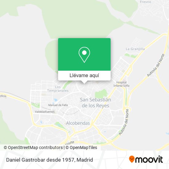 Mapa Daniel Gastrobar desde 1957