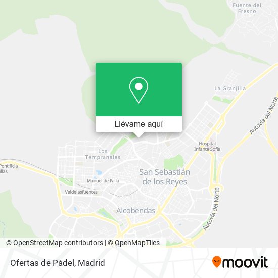 Mapa Ofertas de Pádel