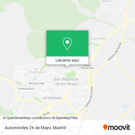 Mapa Automóviles 26 de Mayo