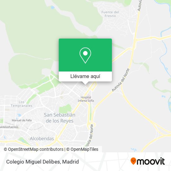 Mapa Colegio Miguel Delibes