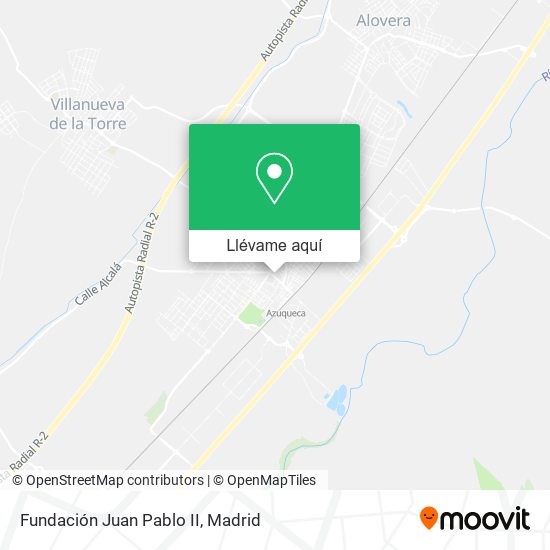 Mapa Fundación Juan Pablo II