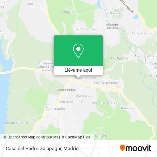 Mapa Casa del Padre Galapagar