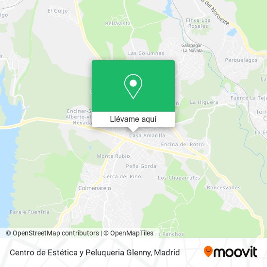Mapa Centro de Estética y Peluqueria Glenny