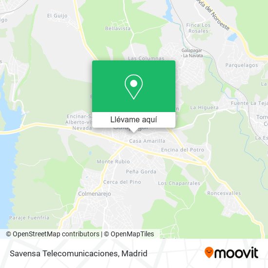 Mapa Savensa Telecomunicaciones