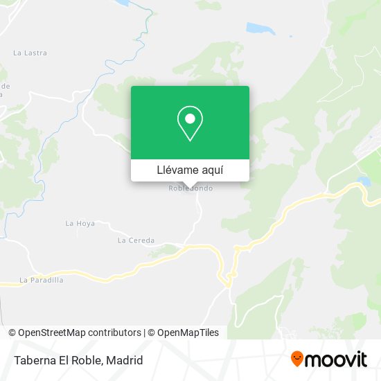 Mapa Taberna El Roble