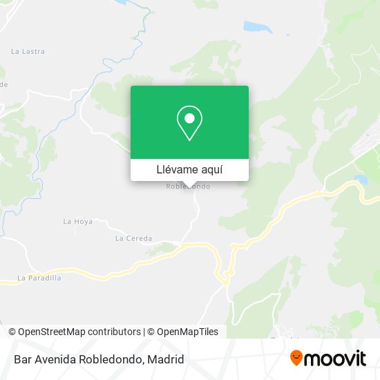 Mapa Bar Avenida Robledondo