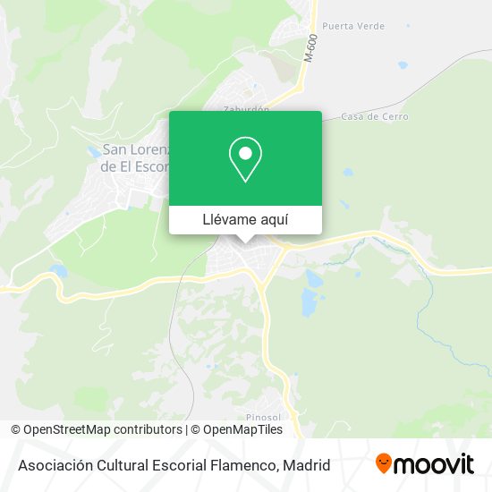 Mapa Asociación Cultural Escorial Flamenco