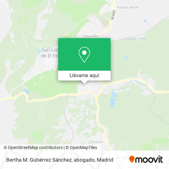 Mapa Bertha M. Gutiérrez Sánchez, abogado