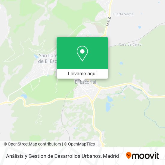 Mapa Análisis y Gestion de Desarrollos Urbanos