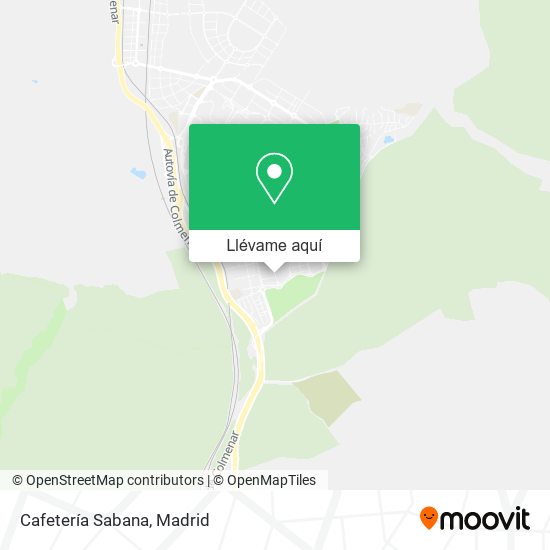 Mapa Cafetería Sabana
