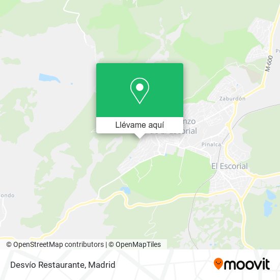 Mapa Desvío Restaurante
