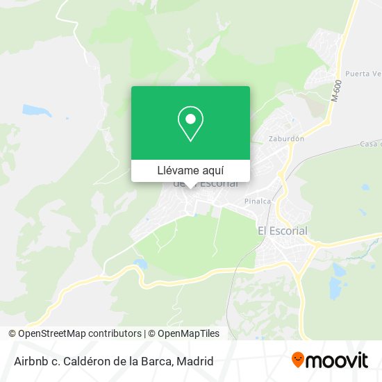 Mapa Airbnb c. Caldéron de la Barca