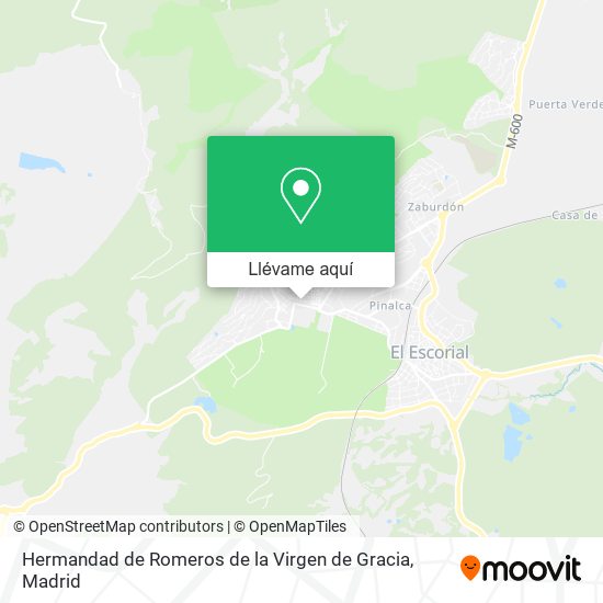 Mapa Hermandad de Romeros de la Virgen de Gracia