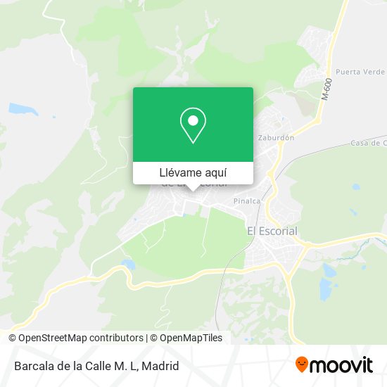 Mapa Barcala de la Calle M. L