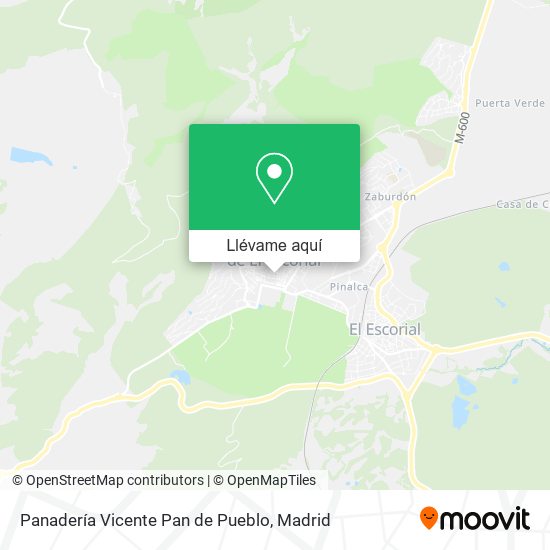 Mapa Panadería Vicente Pan de Pueblo