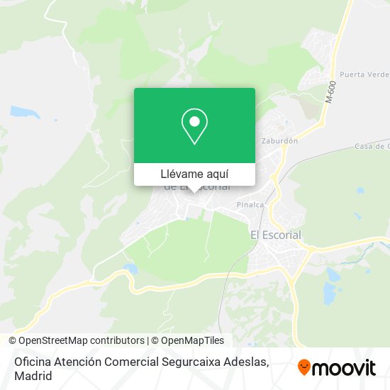 Mapa Oficina Atención Comercial Segurcaixa Adeslas