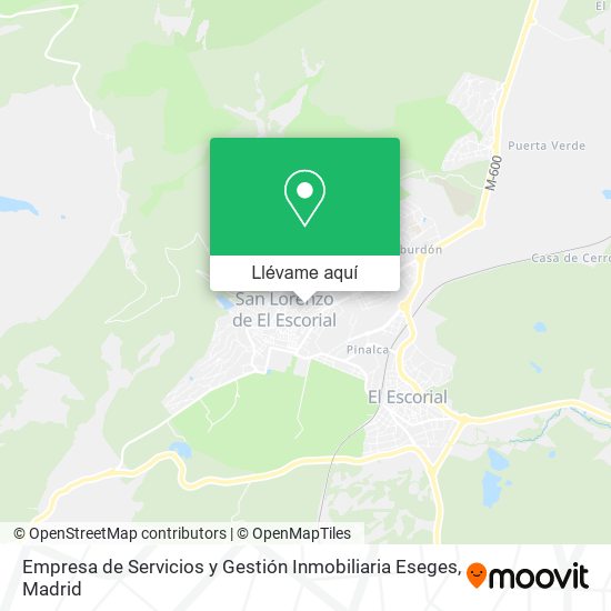 Mapa Empresa de Servicios y Gestión Inmobiliaria Eseges