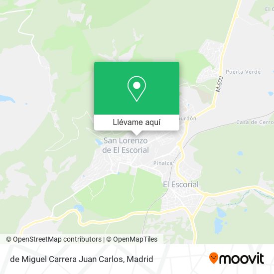Mapa de Miguel Carrera Juan Carlos