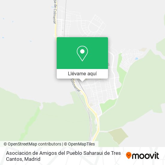 Mapa Asociación de Amigos del Pueblo Saharaui de Tres Cantos