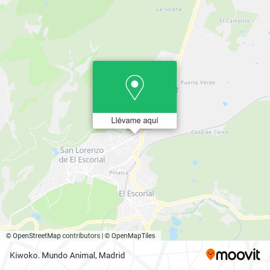 Mapa Kiwoko. Mundo Animal