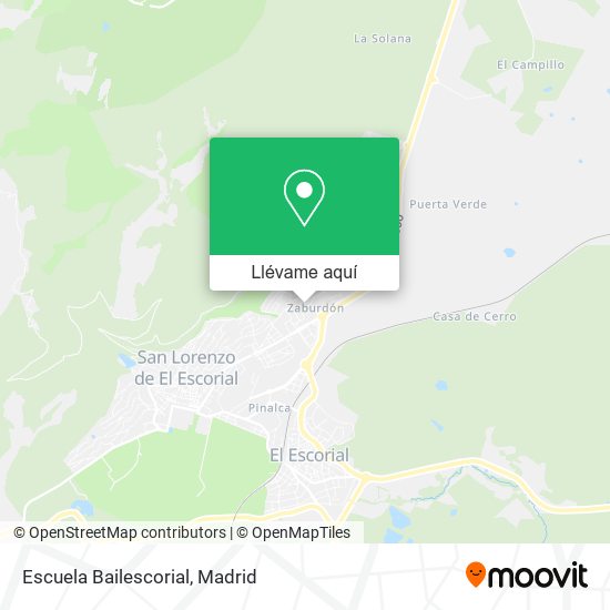 Mapa Escuela Bailescorial