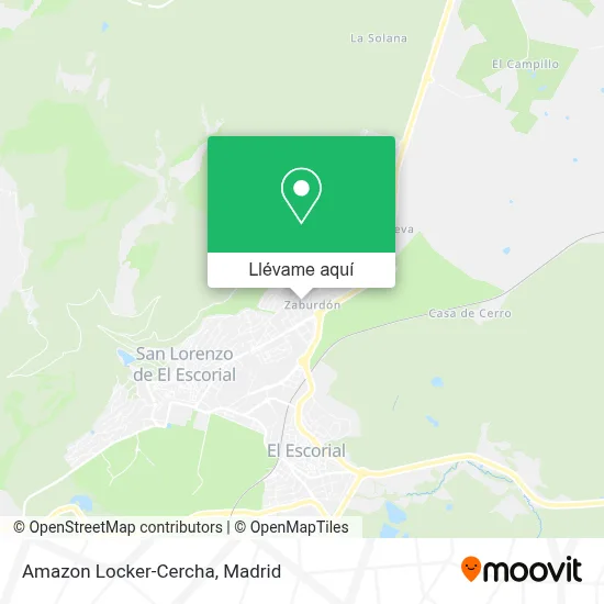 Mapa Amazon Locker-Cercha