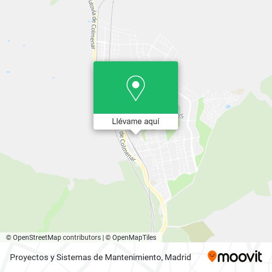 Mapa Proyectos y Sistemas de Mantenimiento