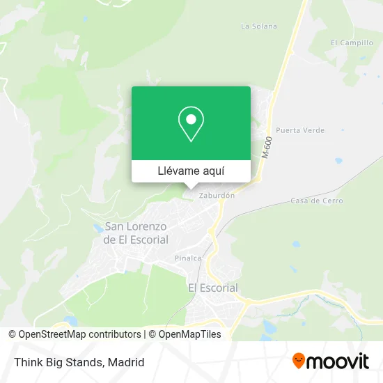 Mapa Think Big Stands