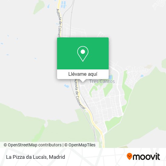 Mapa La Pizza da Luca's
