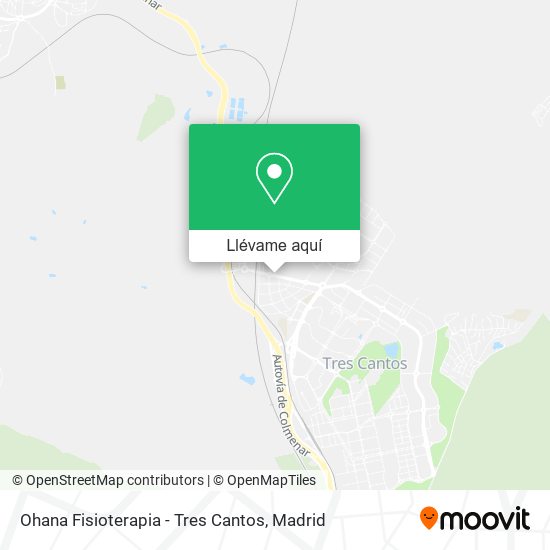 Mapa Ohana Fisioterapia - Tres Cantos