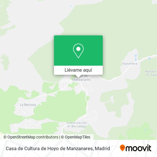 Mapa Casa de Cultura de Hoyo de Manzanares