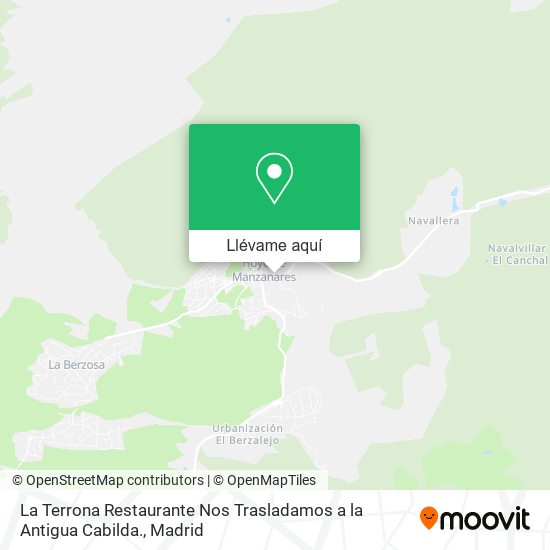 Mapa La Terrona Restaurante Nos Trasladamos a la Antigua Cabilda.