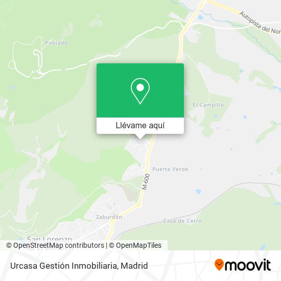 Mapa Urcasa Gestión Inmobiliaria