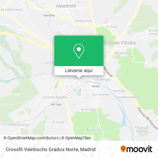 Mapa Crossfit Veintiocho Grados Norte