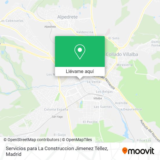 Mapa Servicios para La Construccion Jimenez Téllez