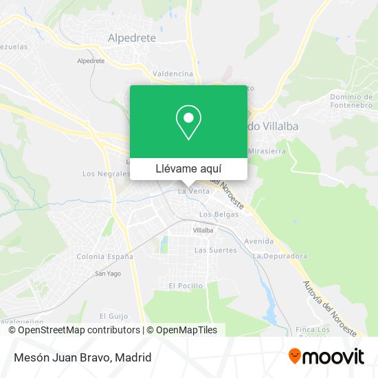 Mapa Mesón Juan Bravo