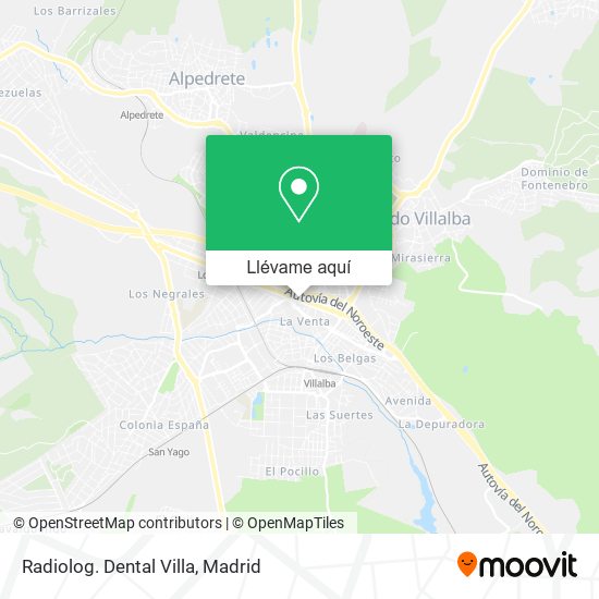 Mapa Radiolog. Dental Villa