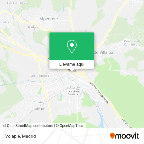 Mapa Volapié