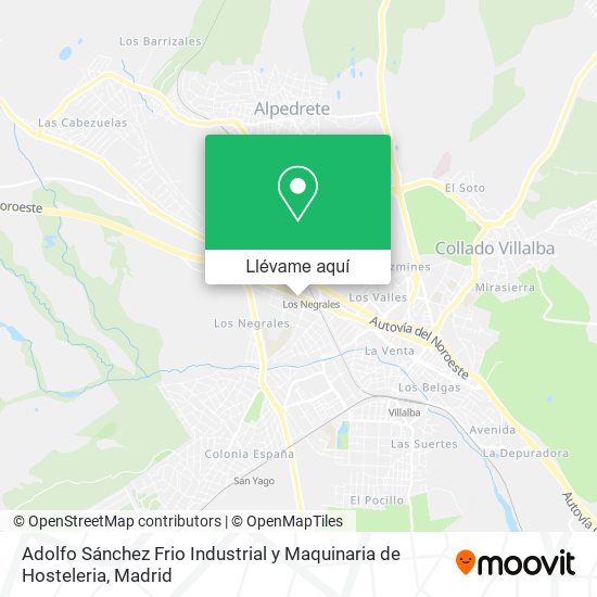 Mapa Adolfo Sánchez Frio Industrial y Maquinaria de Hosteleria