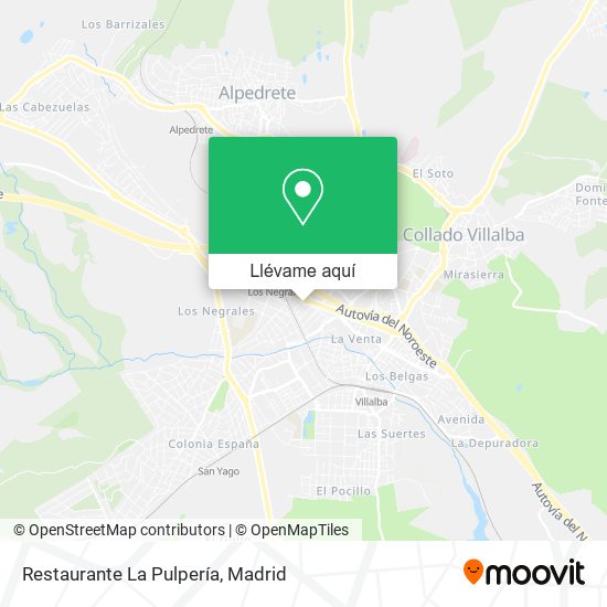 Mapa Restaurante La Pulpería