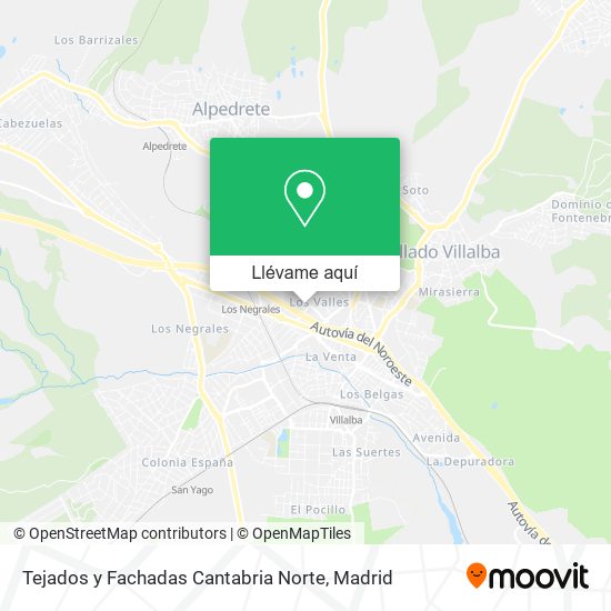 Mapa Tejados y Fachadas Cantabria Norte