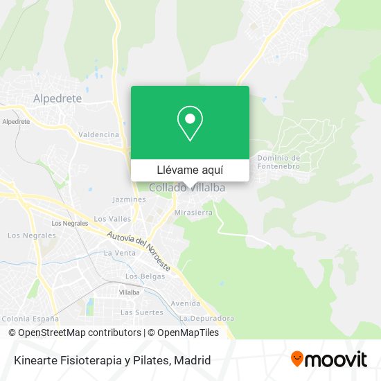 Mapa Kinearte Fisioterapia y Pilates