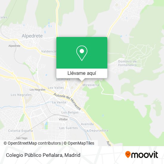 Mapa Colegio Público Peñalara