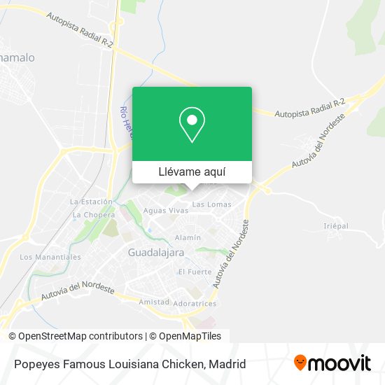 Mapa Popeyes Famous Louisiana Chicken