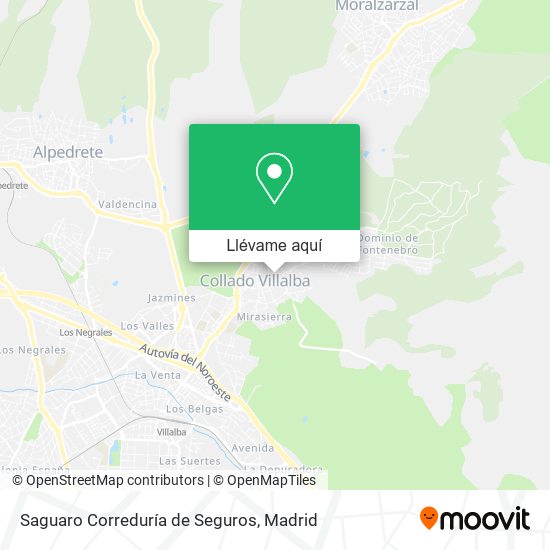 Mapa Saguaro Correduría de Seguros