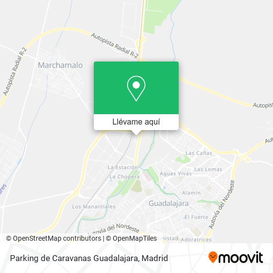 Mapa Parking de Caravanas Guadalajara