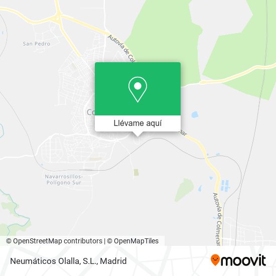 Mapa Neumáticos Olalla, S.L.