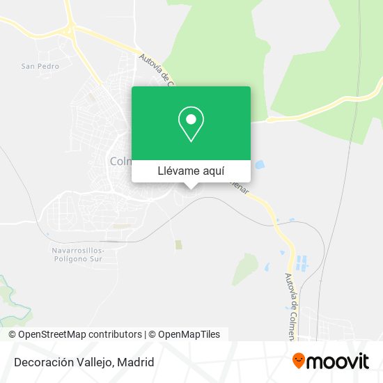 Mapa Decoración Vallejo