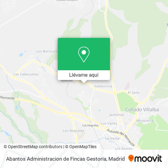 Mapa Abantos Administracion de Fincas Gestoría