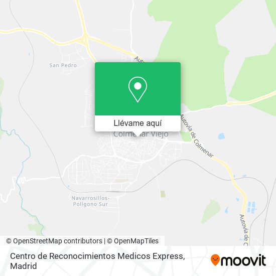 Mapa Centro de Reconocimientos Medicos Express